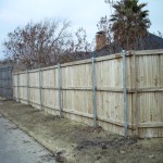 Metal Post Added & Fence Cleaned After New Metal Post and Clean